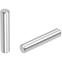 sourcing map 50pcs 4 mm x 20 mm Pasador Pasador de Acero Inoxidable 304 Pin Sujetar Tono de Plata